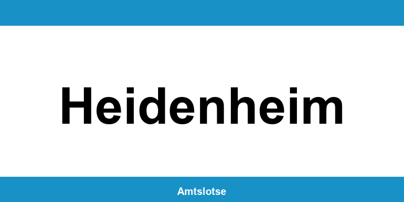 Grundbuchamt Heidenheim – Telefonnummer beim Amtsgericht