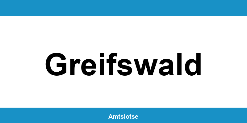 Grundbuchamt Greifswald – Telefonnummer beim Amtsgericht