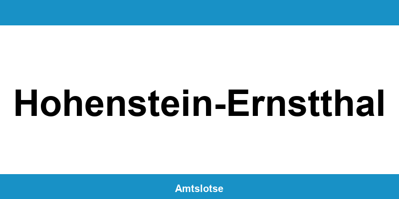 Grundbuchamt Hohenstein-Ernstthal – Telefonnummer beim Amtsgericht