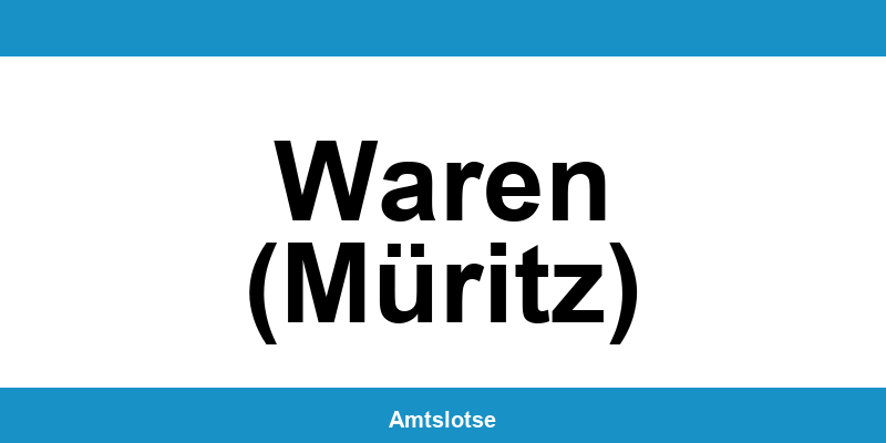 Grundbuchamt Waren (Müritz) – Telefonnummer beim Amtsgericht