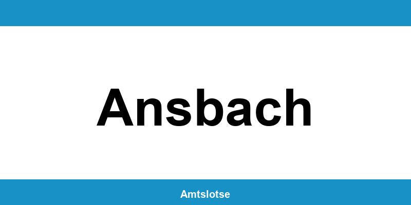 Grundbuchamt Ansbach – Telefonnummer beim Amtsgericht
