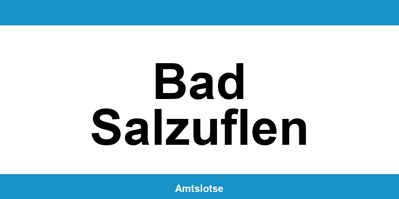 Grundbuchamt Bad Salzuflen – Telefonnummer beim Amtsgericht