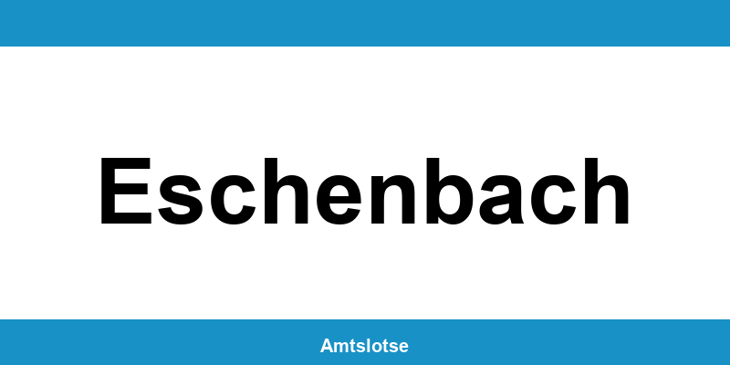 Grundbuchamt Eschenbach – Telefonnummer beim Amtsgericht
