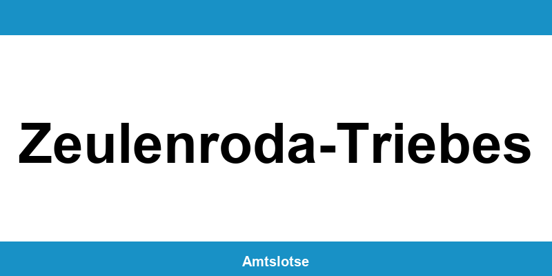 Grundbuchamt Zeulenroda-Triebes – Telefonnummer beim Amtsgericht
