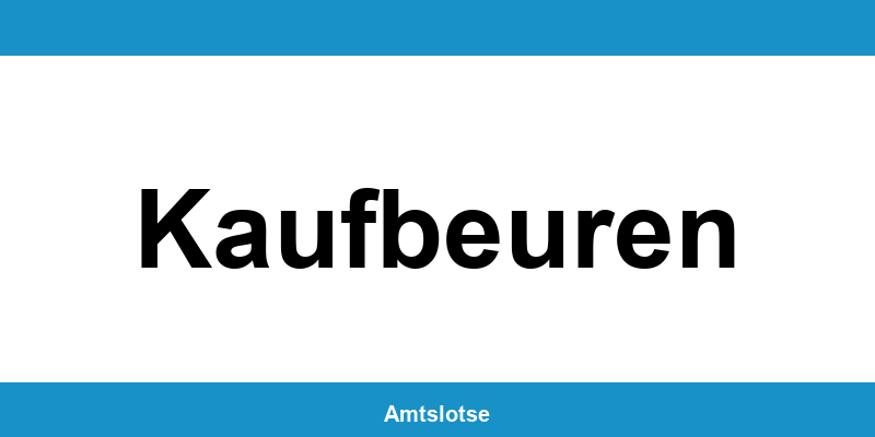 Grundbuchamt Kaufbeuren – Telefonnummer beim Amtsgericht