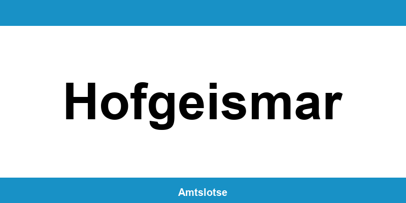 Grundbuchamt Hofgeismar – Telefonnummer beim Amtsgericht